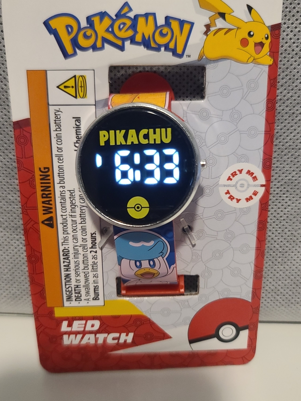 Kids Pokemon Pikachu LED Watch (C5-X) - Picture 4 of 6